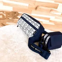 稀少【レスポートサック×ズッカ】限定コラボ ボディバッグ2wayポーチ 紺×白