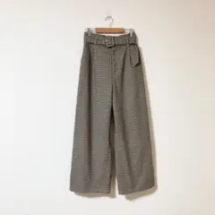 PAGE BOY/ページボーイ チェックワイドパンツ Mサイズ