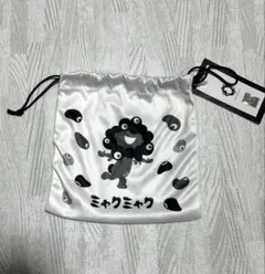大阪関西万博　白黒　ミャクミャク　黒ミャク　巾着袋