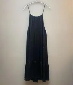 新品 Green Parks ウエストゴムプリーツティアードキャミワンピース