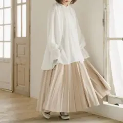 amr. ラテカラーロングスカート beige ベージュのサムネイル