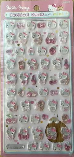 国内正規品　ボンボンドロップシールミニ　サンリオ　ハローキティ