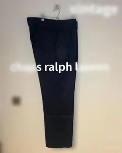 90s CHAPS Ralph Lauren 2タックスラックス ネイビー