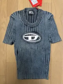 DIESELリブデザイン ベアトップ デニムカラー - メルカリ