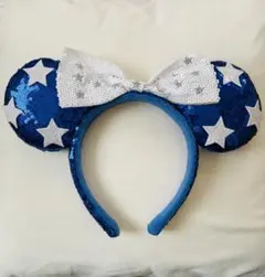 ミニーマウス耳カチューシャ 青