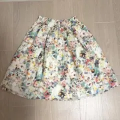 綿100% URBAN RESEARCH DOORS 花柄フレアスカート
