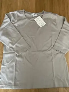 トップス　グレー　七分　L