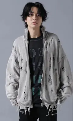 【希少❗️】DAMAGE PIGMENT KNIT DRIVERS