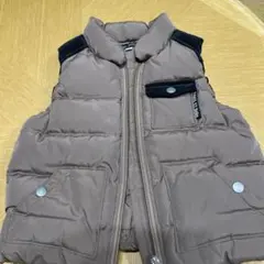 ダウンベスト 90cm ブラウン