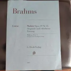 Brahms Walzer Op.39 Nr.15 楽譜