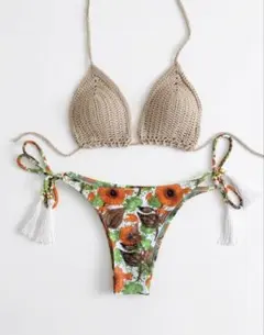 花柄セパレート水着・ビキニ