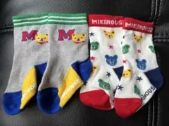 ミキハウス ベビー靴下 11-13cm 2足セット