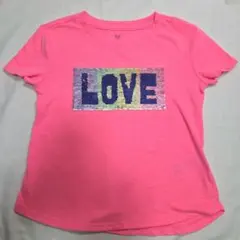 GAP ピンク LOVE Tシャツ XS 110サイズ