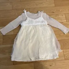 mamaraku ファー付きチュールワンピース 100cm