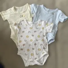 ベビー肌着　70 半袖　ロンパース　ボディスーツ　かぶり