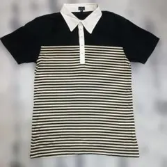お買い得！Paul Smith ストライプ ポロシャツ Mコットン100%