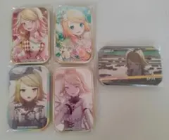 プロセカ　プロジェクトセカイ　鏡音リン　スクエア缶バッジ　5個まとめ売り