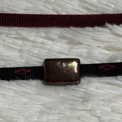 帯留&帯締めセット　赤×黒