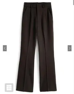 センタープレスタックフレアパンツ[ru1366]