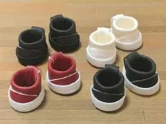 ぬい靴 10cmぬい用 合皮ブーツ/四足セットのサムネイル