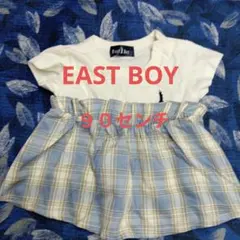 EASTBOY 半袖カットソー チェック柄切替のサムネイル