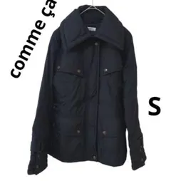 comme ça　レディース　ダウン　フェザー　ジャケット　コート　ブラック　S