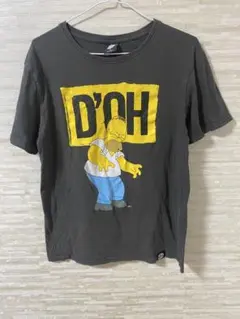 THE SIMPSONS D'OH Tシャツ ホーマー ブラック S