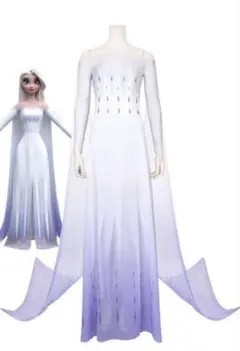 アナと雪の女王2 エルサ ドレス コスプレ 衣装