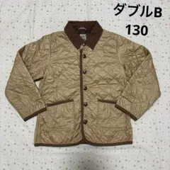 ミキハウス ダブルB キルティング コート 130 ☆ ベージュ 茶色 アウターのサムネイル