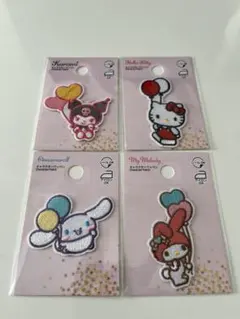 サンリオ キャラクター ワッペンシール　4枚セット