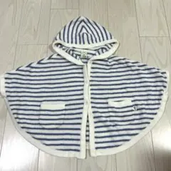 ジェラートピケ　キッズポンチョ風パーカー　XS 100〜110cm