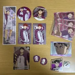 ハイキュー 白鳥沢 牛島若利 天童覚 缶バッチ カード ウエハース アクスタ