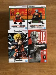 大人気　NARUTO フィギュアセット　ナルト　カカシ　4点まとめ売り
