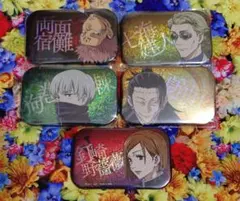 呪術廻戦 スクエア型 缶バッジ 5点セット