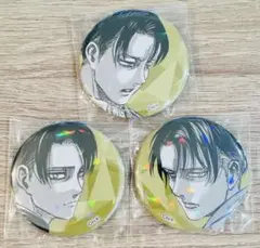進撃の巨人　リヴァイ　缶バッジ　アニーク