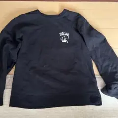 Stussy クラウンロゴ スウェット ブラックのサムネイル