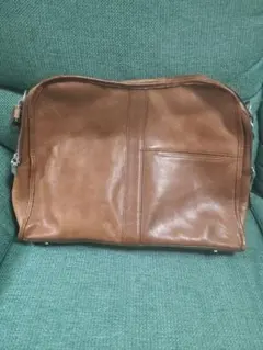 【美品】アニアリ ビジネスバッグ ブリーフケース 2室 2way 本革 レザー