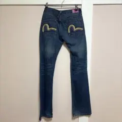 evisu カラフル刺繍 フレアデニムパンツ