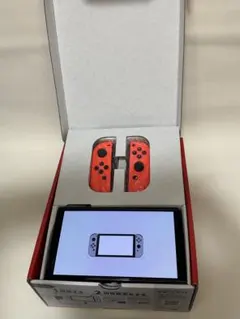 【美品】任天堂Switch 有機ELモデル 本体 ネオンレッド 動作確認済み