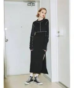 jouetie メローレイヤードワンピース　黒