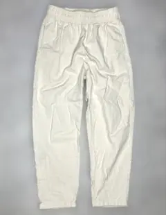カジュアルパンツ 生成色 ゴムウエスト　綿100% GU M
