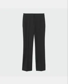 新品　プラステ PLST ブラック　レーヨンブレンド　バックスリットパンツ