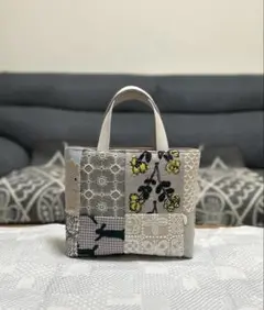 ミナペルホネン 別マチスクエアトートバッグ ハンドメイド - メルカリ
