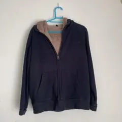 UNIQLO レディースLサイズ ボア付きフード付きジャンパー