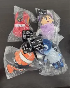 マックイーン　ブー　ニモ　カナシミ　マスコット　ピクサーの世界展くじ マックイーン ブー ニモ カナシミ マスコット ピクサーの世界展くじ