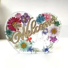 固まるハーバリウム♡Welcomeハート型