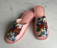 新品　フェイラー　ピンク　ルームシューズ　スリッパ