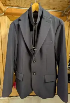 エンポリオアルマーニ テーラードジャケット 48 ストレッチ素材 襟取り外し可