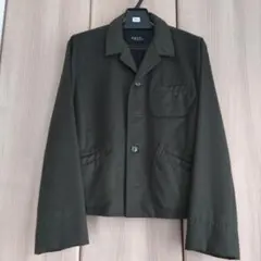 オリーブグリーン カシミヤテーラードジャケット