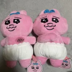 おぱんちゅうさぎ 胸にポンポン当てるビッグぬいぐるみ